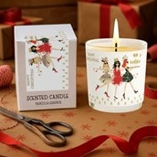 Vanilla Scented Christmas Candle - Tray Of Champagne Vanilla Scented Christmas Candle - Tray Of Champagne