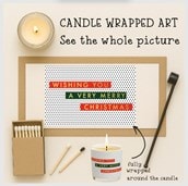 Vanilla Scented Christmas Candle - Wishing You A Very Merry Christmas