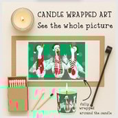 Vanilla Scented Christmas Candle - Christmas Geese Vanilla Scented Christmas Candle - Christmas Geese