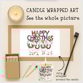 Vanilla Scented Christmas Candle - Happy Christmas Geese Vanilla Scented Christmas Candle - Happy Christmas Geese