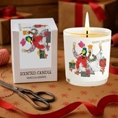 Vanilla Scented Christmas Candle - Christmas Birds Vanilla Scented Christmas Candle - Christmas Birds