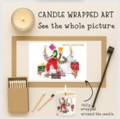 Vanilla Scented Christmas Candle - Christmas Birds