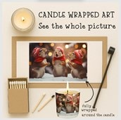 Vanilla Scented Christmas Candle - Caroling Squirrels Vanilla Scented Christmas Candle - Caroling Squirrels
