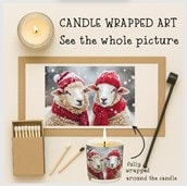 Vanilla Scented Christmas Candle - Sheep