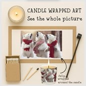 Vanilla Scented Christmas Candle - Polar Bears Vanilla Scented Christmas Candle - Polar Bears