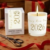 Vanilla Scented Christmas Candle - Happy New Year 2026 Vanilla Scented Christmas Candle - Happy New Year 2026