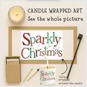 Vanilla Scented Christmas Candle - Sparkly Christmas