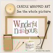 Vanilla Scented Christmas Candle - Wonderful Neighbours Vanilla Scented Christmas Candle - Wonderful Neighbours