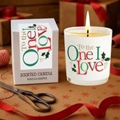 Vanilla Scented Christmas Candle - To The One I Love Vanilla Scented Christmas Candle - To The One I Love