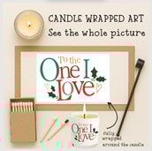Vanilla Scented Christmas Candle - To The One I Love Vanilla Scented Christmas Candle - To The One I Love