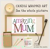 Vanilla Scented Christmas Candle - Amazing Mum