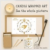 Vanilla Scented Christmas Candle - Dove Vanilla Scented Christmas Candle - Dove