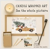 Vanilla Scented Christmas Candle - Car Full Of Gifts Vanilla Scented Christmas Candle - Car Full Of Gifts