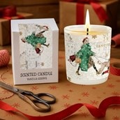 Vanilla Scented Christmas Candle - Christmas Dog Walking Vanilla Scented Christmas Candle - Christmas Dog Walking