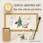 Vanilla Scented Christmas Candle - Christmas Dog Walking Vanilla Scented Christmas Candle - Christmas Dog Walking