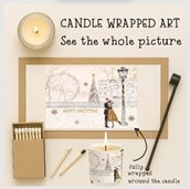 Vanilla Scented Christmas Candle - Couple In A Winter Wonderland Vanilla Scented Christmas Candle - Couple In A Winter Wonderland