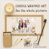 Vanilla Scented Christmas Candle - Dancing Queens Vanilla Scented Christmas Candle - Dancing Queens