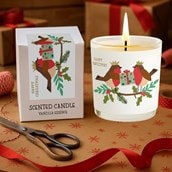 Vanilla Scented Christmas Candle - Two Robins Vanilla Scented Christmas Candle - Two Robins