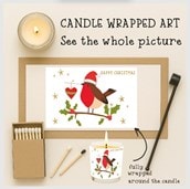 Vanilla Scented Christmas Candle - Robin On A Branch Vanilla Scented Christmas Candle - Robin On A Branch