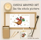 Vanilla Scented Christmas Candle - Pheasant With A Gift