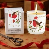 Vanilla Scented Christmas Candle - Robin On A Branch Vanilla Scented Christmas Candle - Robin On A Branch