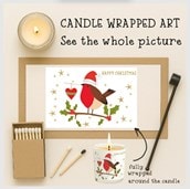 Vanilla Scented Christmas Candle - Robin On A Branch Vanilla Scented Christmas Candle - Robin On A Branch
