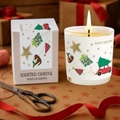 Vanilla Scented Christmas Candle - Christmas Car Vanilla Scented Christmas Candle - Christmas Car