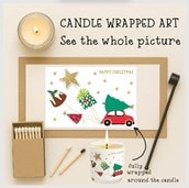 Vanilla Scented Christmas Candle - Christmas Car