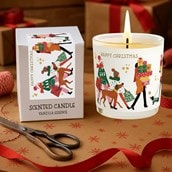 Vanilla Scented Christmas Candle - Christmas Shopping Vanilla Scented Christmas Candle - Christmas Shopping