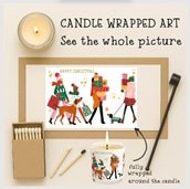 Vanilla Scented Christmas Candle - Christmas Shopping Vanilla Scented Christmas Candle - Christmas Shopping