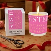 Vanilla Scented Christmas Candle - Sister Like You