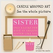 Vanilla Scented Christmas Candle - Sister Like You Vanilla Scented Christmas Candle - Sister Like You