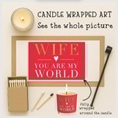 Vanilla Scented Christmas Candle - Wife You Are My World Vanilla Scented Christmas Candle - Wife You Are My World
