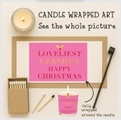 Vanilla Scented Christmas Candle - Loveliest Grandma Vanilla Scented Christmas Candle - Loveliest Grandma