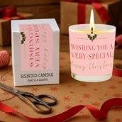 Vanilla Scented Christmas Candle - Wishing You A Very Special Christmas Vanilla Scented Christmas Candle - Wishing You A Very Special Christmas