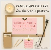 Vanilla Scented Christmas Candle - Wishing You A Very Special Christmas Vanilla Scented Christmas Candle - Wishing You A Very Special Christmas