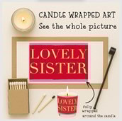 Vanilla Scented Christmas Candle - Lovely Sister