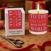 Vanilla Scented Christmas Candle - To The One I Love Vanilla Scented Christmas Candle - To The One I Love