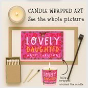 Vanilla Scented Christmas Candle - Lovely Daughter