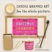Vanilla Scented Christmas Candle - Precious Grandma Vanilla Scented Christmas Candle - Precious Grandma