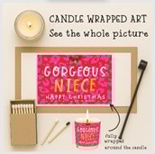 Vanilla Scented Christmas Candle - Gorgeous Niece Vanilla Scented Christmas Candle - Gorgeous Niece