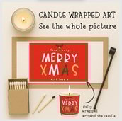 Vanilla Scented Christmas Candle - Have A Very Merry Xmas Vanilla Scented Christmas Candle - Have A Very Merry Xmas