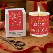Vanilla Scented Christmas Candle - Christmas Kisses To The One I Love Vanilla Scented Christmas Candle - Christmas Kisses To The One I Love