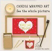 Vanilla Scented Christmas Candle - To A Very Special Couple Vanilla Scented Christmas Candle - To A Very Special Couple