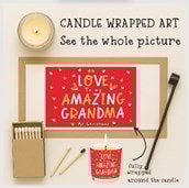 Vanilla Scented Christmas Candle - Love To My Amazing Grandma