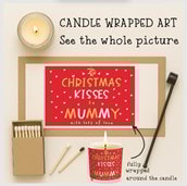 Vanilla Scented Christmas Candle - Christmas Kisses To Mummy