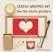 Vanilla Scented Christmas Candle - To My Gorgeous Wife Vanilla Scented Christmas Candle - To My Gorgeous Wife