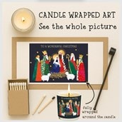 Vanilla Scented Christmas Candle - Navity Scene