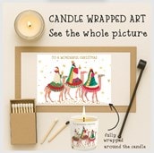 Vanilla Scented Christmas Candle - The Three Kings