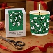 Vanilla Scented Christmas Candle - White Doves Vanilla Scented Christmas Candle - White Doves